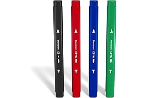 TRU RED Superior Permanent Marker Double Ended Black Red Blue Green Chisel...