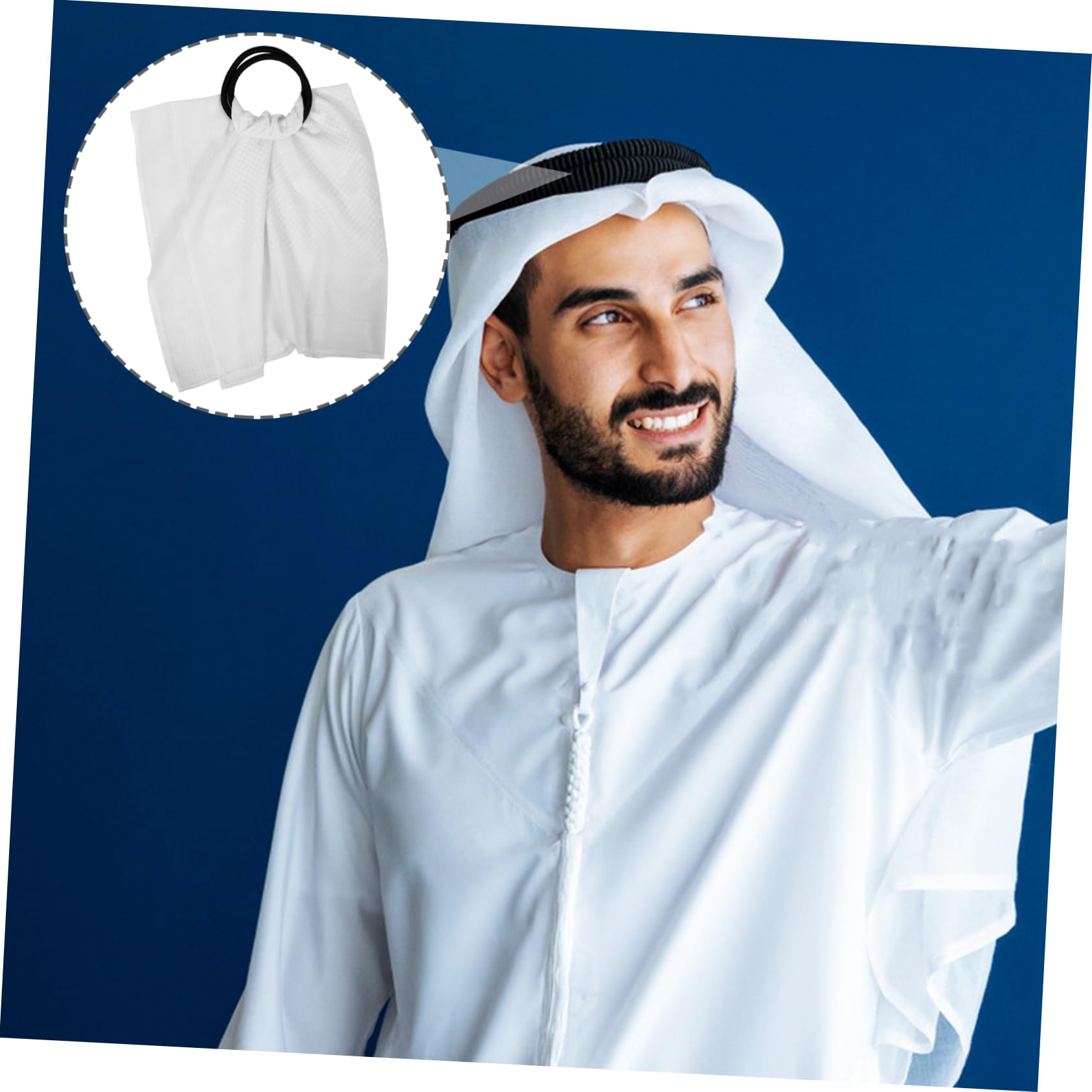 BESPORTBLE Fashionable Middle East Turban Men's Arab Headband Shemagh Head Wrap Scarf