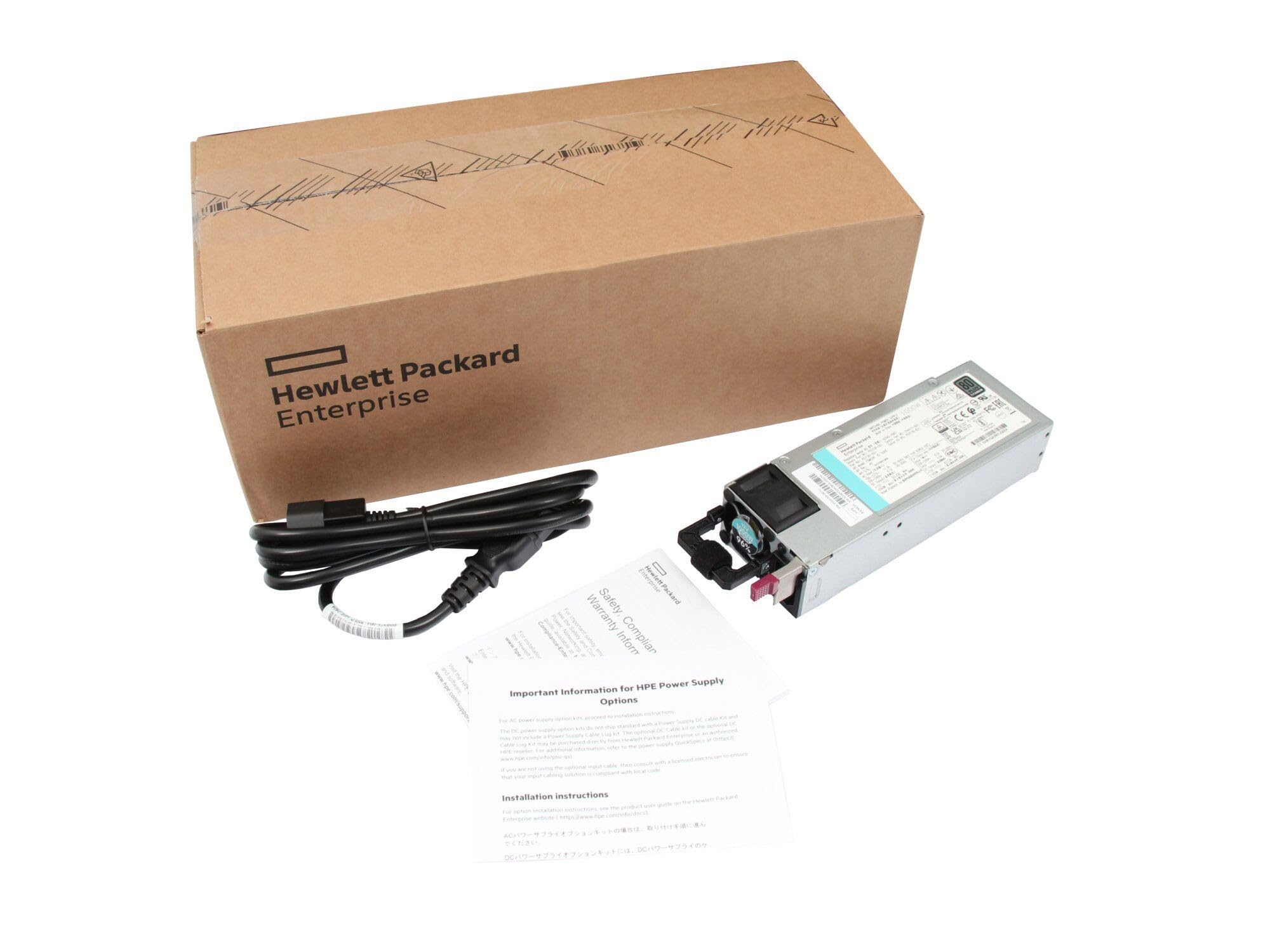 HP P03160-601 Original Fuente de alimentación del Servidor 1000 vatios | para Apollo 2000 Gen10 Plus, ProLiant DL20 Gen11