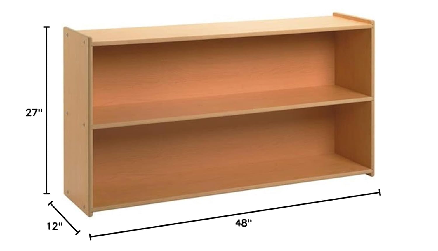 Children’s Factory Value Line 2-Shelf Storage, ANG7173, Classroom Organization, Kids Toy Organizer, Playroom, Daycare & Preschool Book Shelves