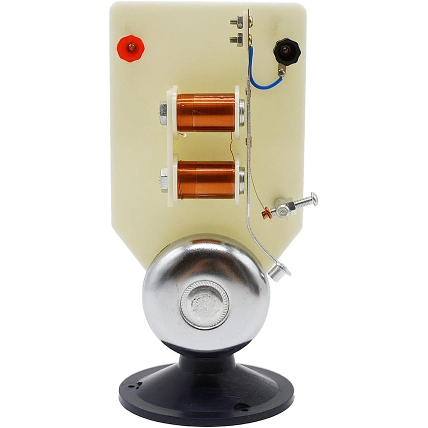 ZXYHLLGK DC Electric Bell Demonstration Model, Electromagnet Working Principle Physics Teaching Instrument for Electromagnetic Attraction & Intermittent Vibration Experiment