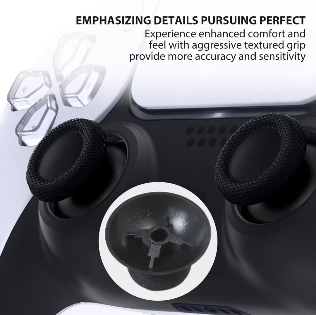 6Pcs Controller Joystick for Xbox One, Replacement True Rubberized Thumbsticks Analog Thumb Sticks Parts with T8 T6 Repair Screwdriver Kit for Xbox One/Xbox One S/Xbox One X by ATIODYUUK