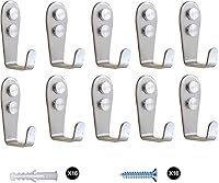 Vista 1 de szhdxsyyxgs - Ganchos de pared, 10 unidades, ganchos para abrigos, gancho de acero inoxidable, garaje, gancho para llaves de equipaje, baño, cocina