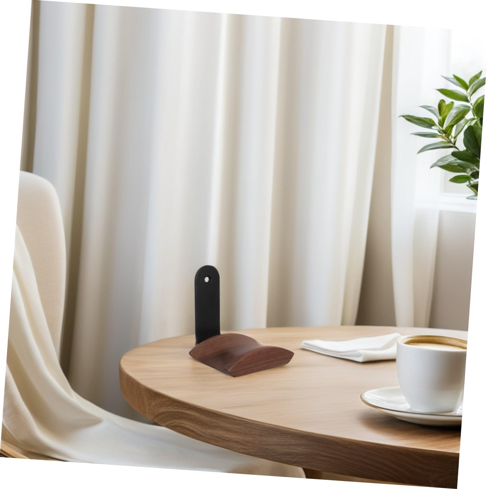 Mipcase Soporte de Pared para Auriculares de Gaming con Gancho de Madera de Nogal Montaje Fácil y Seguro para Oficina y Hogar Soporte Resistente y Ahorro de Espacio