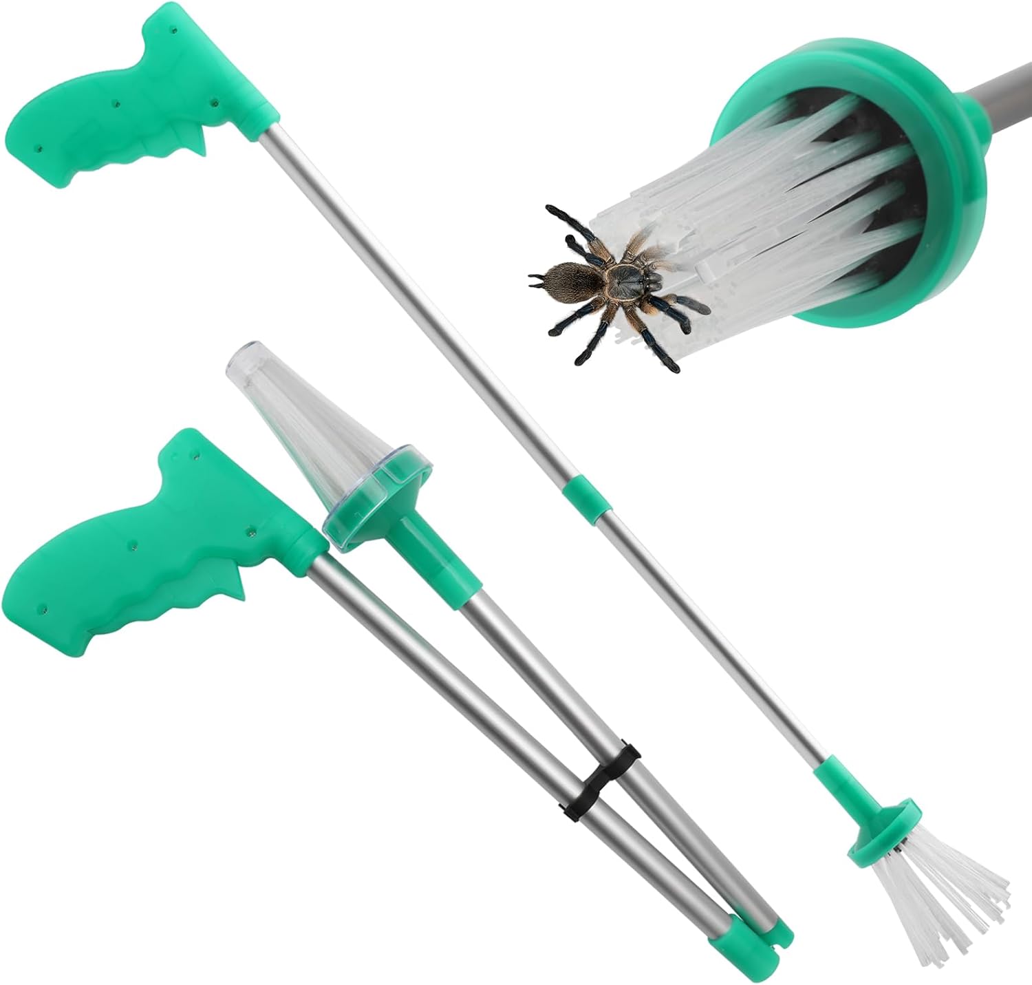 Attrape-Araignées Télescopique Longue Pince Répulsive – Capture Durable et Écologique