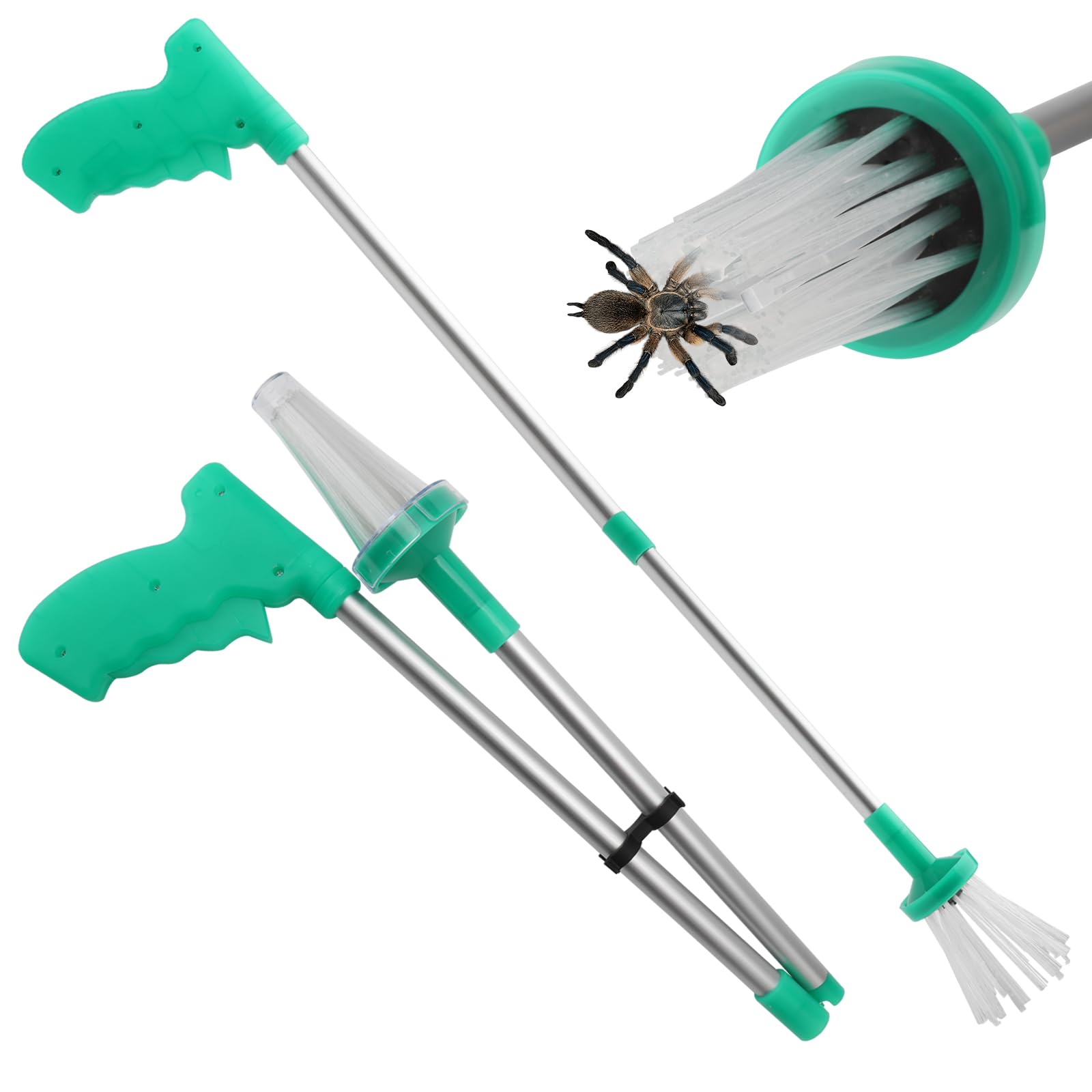 Attrape araignée,Attrape Insecte Attrape Insectes Vivants Attrape araignée télescopique Long Pince telescopique répulsif araignée Produit Anti araignée