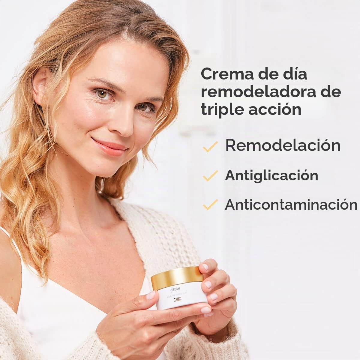 ISDIN Isdinceutics PACK A.G.E. Reverse - Crema Facial Antiedad facial de Triple Acción de Día + Crema Facial Reparadora de Noche con Melatonina Anti Aging, 50+50, 100ml