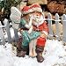Miniature Garden Fairy Adeline and Santa