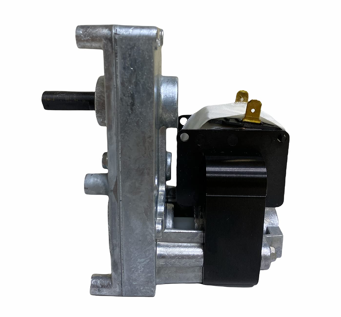 eRicambi, Motoriduttore FB1392 per Stufe a Pellet serie T3, Velocità 1,26rpm, Pacco Lamellare 25mm, Ø Albero 9,5mm, Senso di Rotazione Oraria, Spianatura Doppia