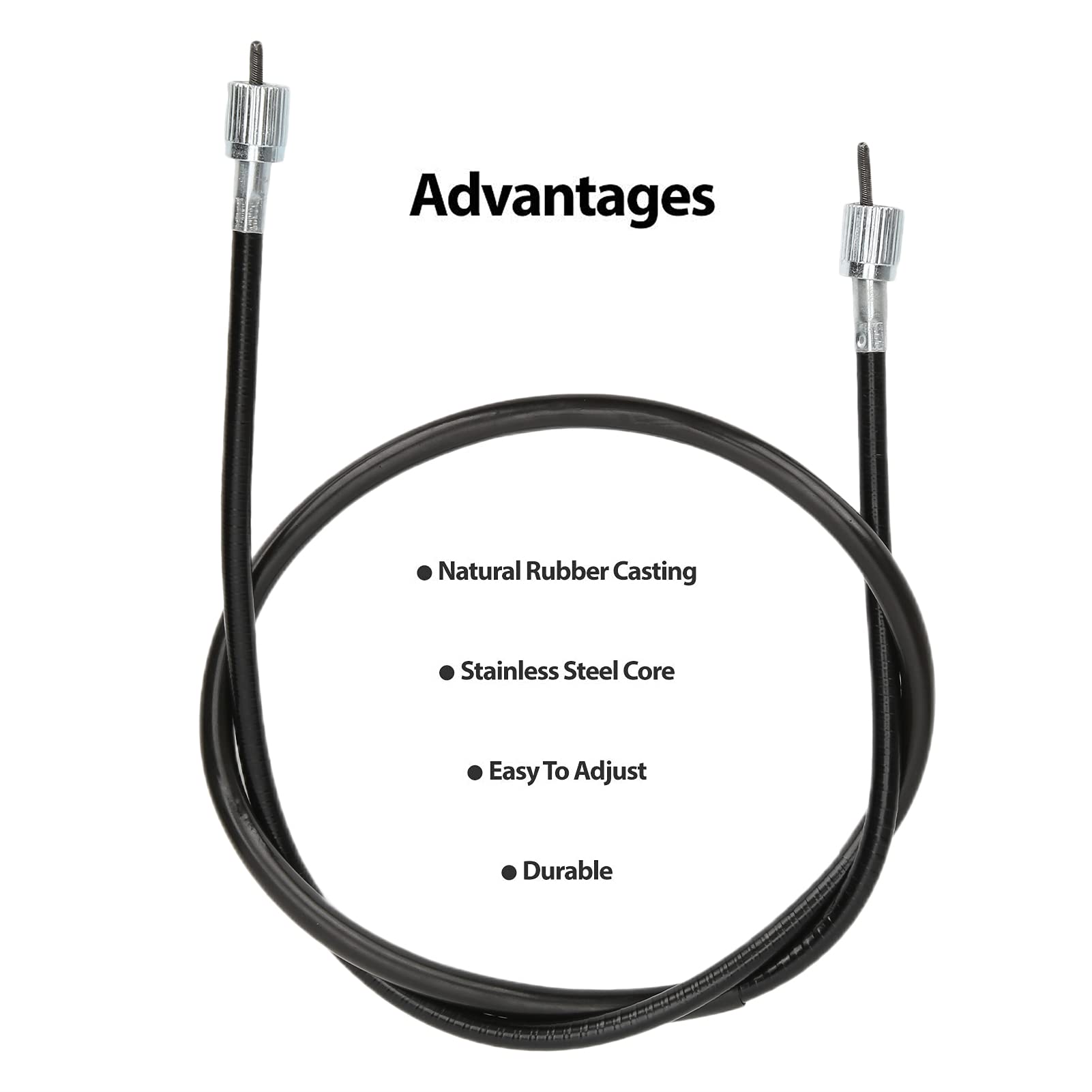 Cable de Velocímetro Aramox, Cable de Velocímetro de 39 Pulgadas para 49 50 125 150 250 300 Scooters Chinos Ciclomotores ATV Go Karts
