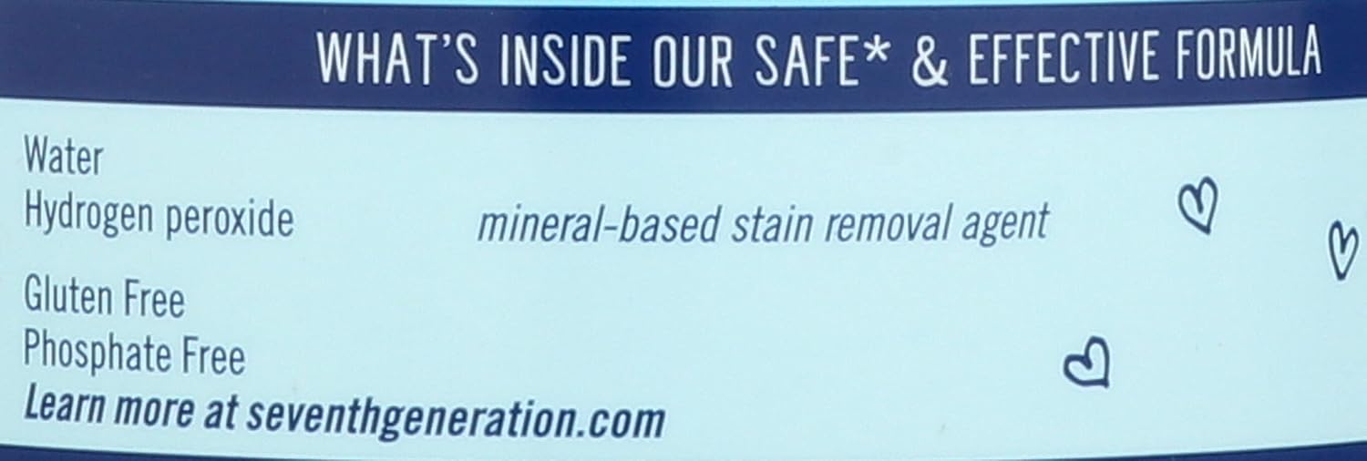 Seventh Generation Bleach, 3607.89 Fl Oz (Pack of 6)