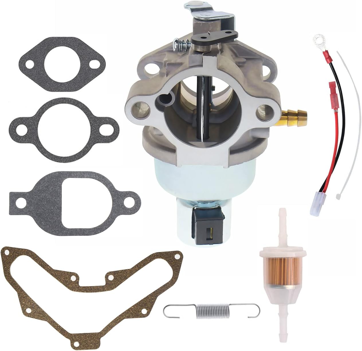 20 853 33-S Carburetor for Kohler SV CV Series SV470 SV480 SV530 SV540 SV590 SV600S SV610 SV620 20 HP 20HP 18HP 19HP Lawn Mower with 20 041 13-s 20 041 18-S Gaskets Kit