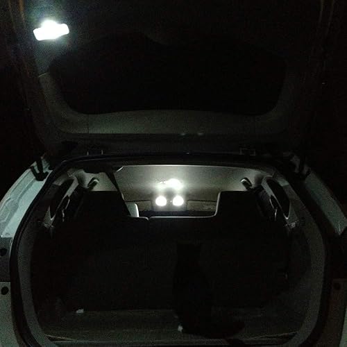 Miniatura 2 de Kit de luz interior LED para Nissan Rogue 2008-2020 6000 K, cúpula blanca de mapa, espejo de tocador, bombillas de matrícula (8 piezas)