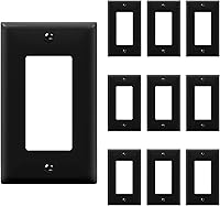 Vista 12 de ENERLITES Interruptor de luz decorativo o placa de pared para toma de receptáculo, sobre-tamaño de 1 banda 5.5" x 3.5", policarbonato termoplástico