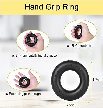 MR 5 Parça Set Kavrama Güçlendirici, 5-60 kg Ayarlanabilir El Kavrama Güçlendirici, Monitörlü, Parmak Sedyesi, Stres Giderici Kavrama Topu, Sporcular ve Müzisyenler için