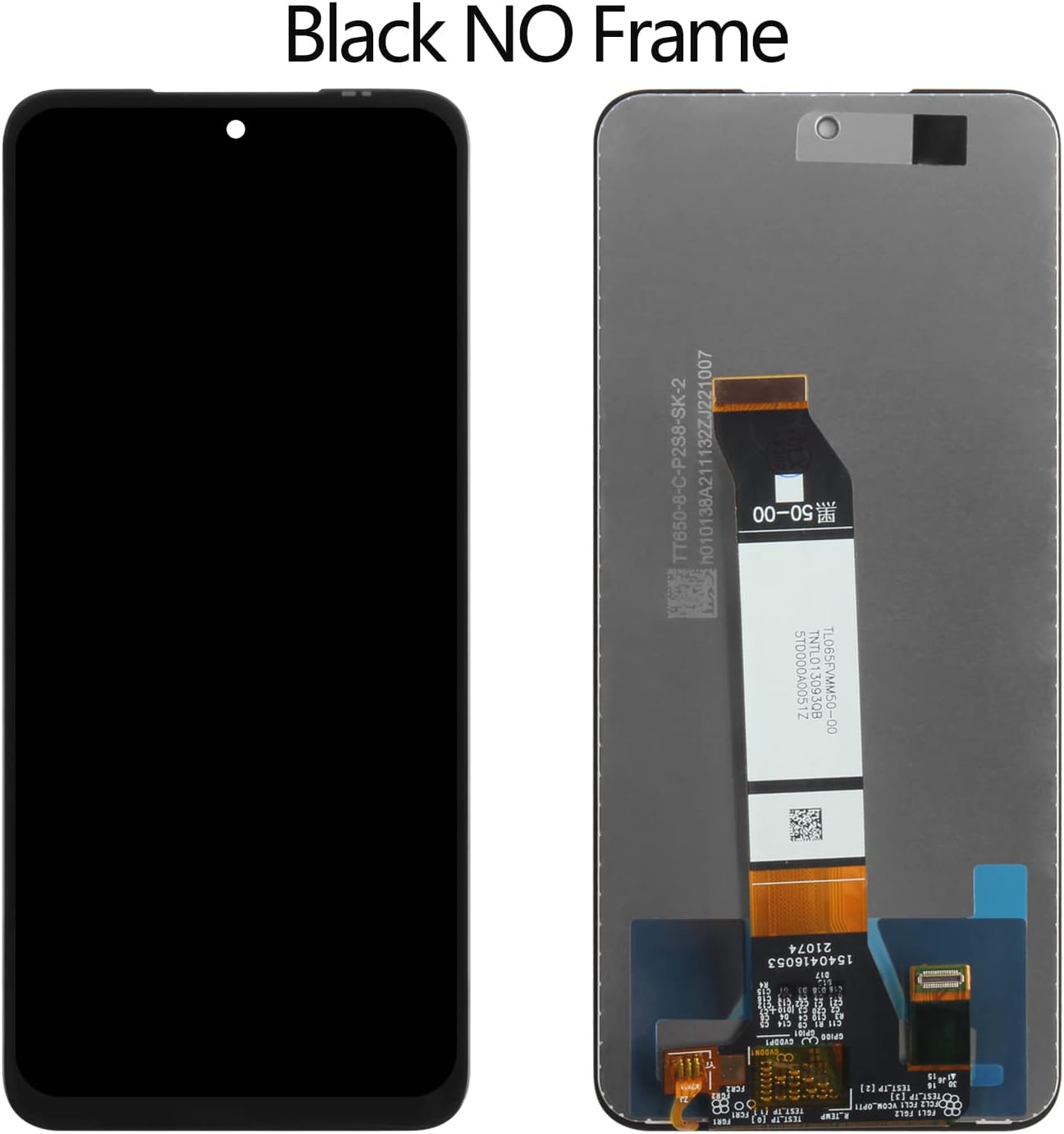 Screen Replacement for Xiaomi Poco M3 Pro 5G/Redmi Note 10 5G M2103K19G M2103K19C M2103K19PG M2103K19PI LCD Display Parts Assembly Sensor Touch Digitizer 6.5 inch Full Glass Kits with Free Tools