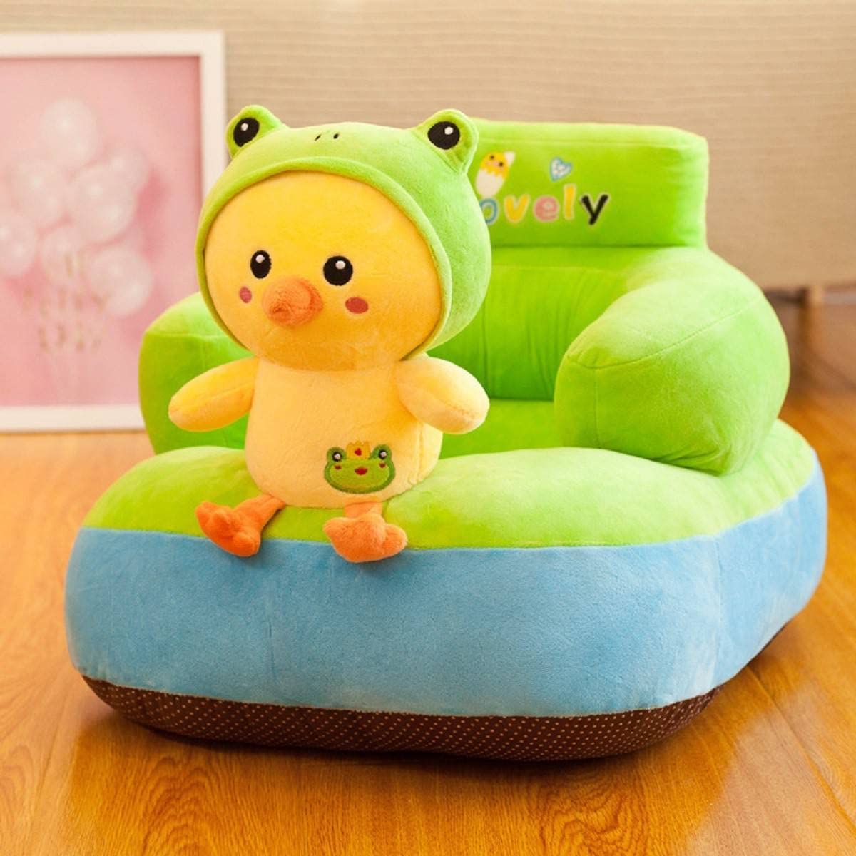 Welhous Baby Sofa Seat Chair Cartoon New Born Rocking Chair for Baby/Kids Sofa Chair Plush