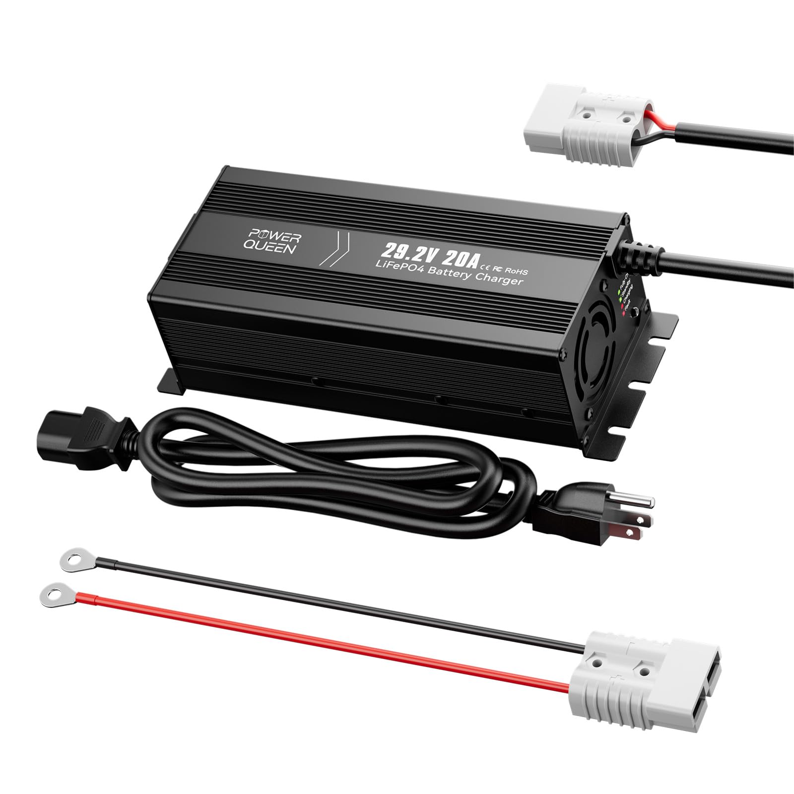 Power Queen 24V 20A LiFePO4 Charger