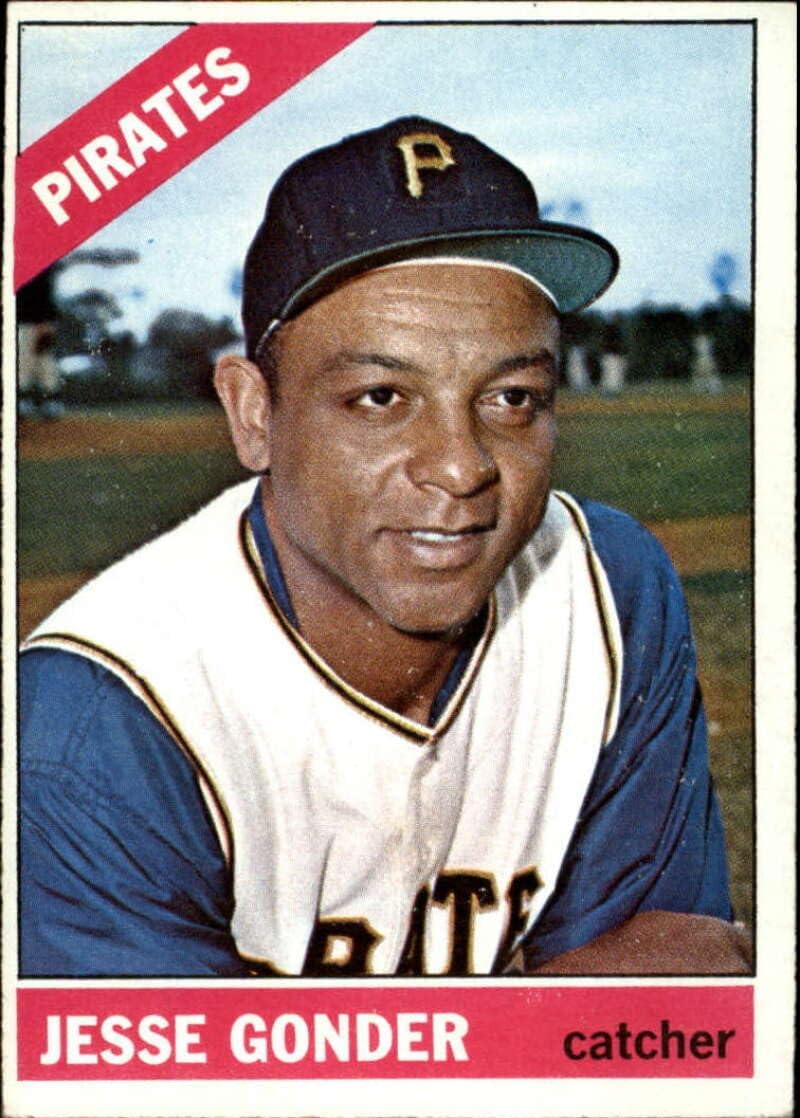 1966 Topps High Series 7 Baseball #528 Jesse Gonder SP Pittsburgh Pirates Set Break #1 Trading Card (Scans Show Actual Card)