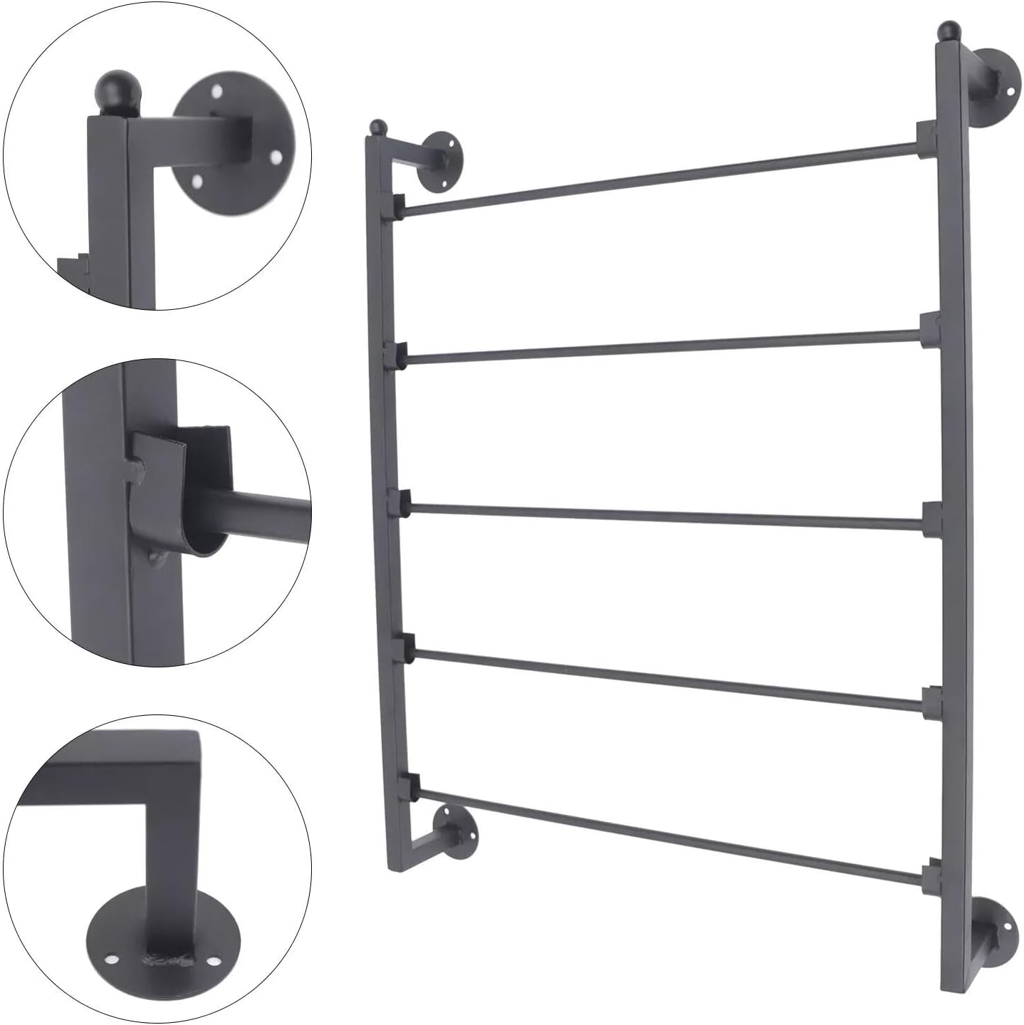 for Wall Mount Metal Scarf Organizer Hanging Rack for Clothing Store Living Room