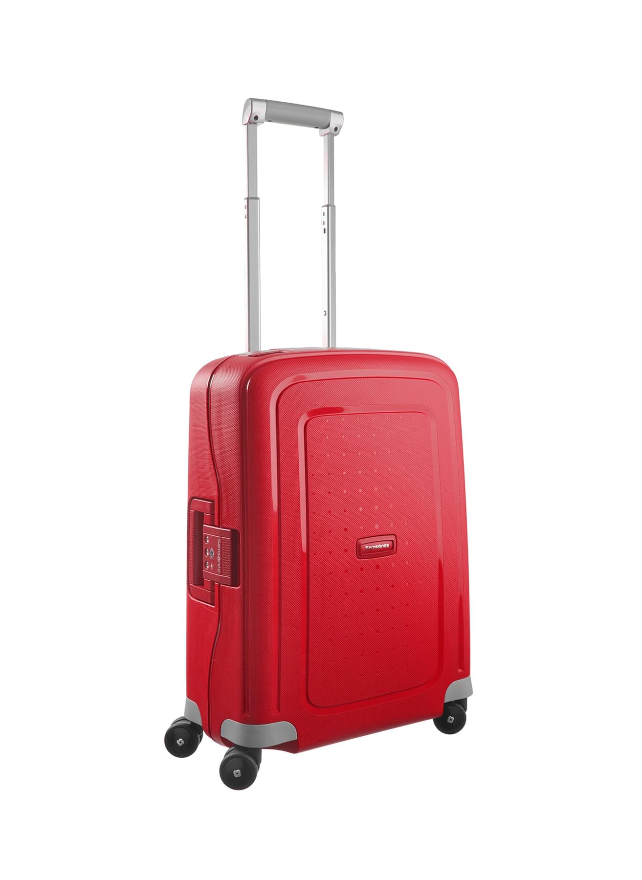 Samsonite S'Cure - Spinner S, bagaglio a mano, 55 cm, 34 L, rosso (Crimson Red)