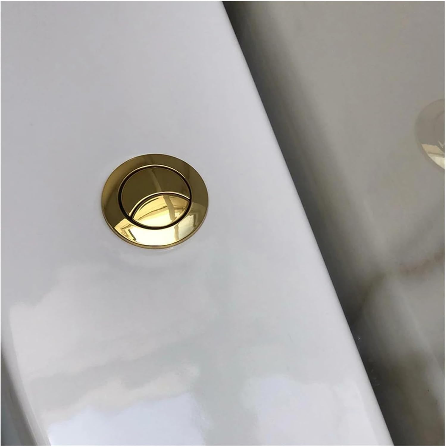 Toilet cistern flush parts toilet repair kit, Toilet fill valve,toilet flush button,38mm Toilet Button Gold for Mechanical Top Flush Valve Dual Flush for Water Tanks Double-Bath Toilets Home Tool Part