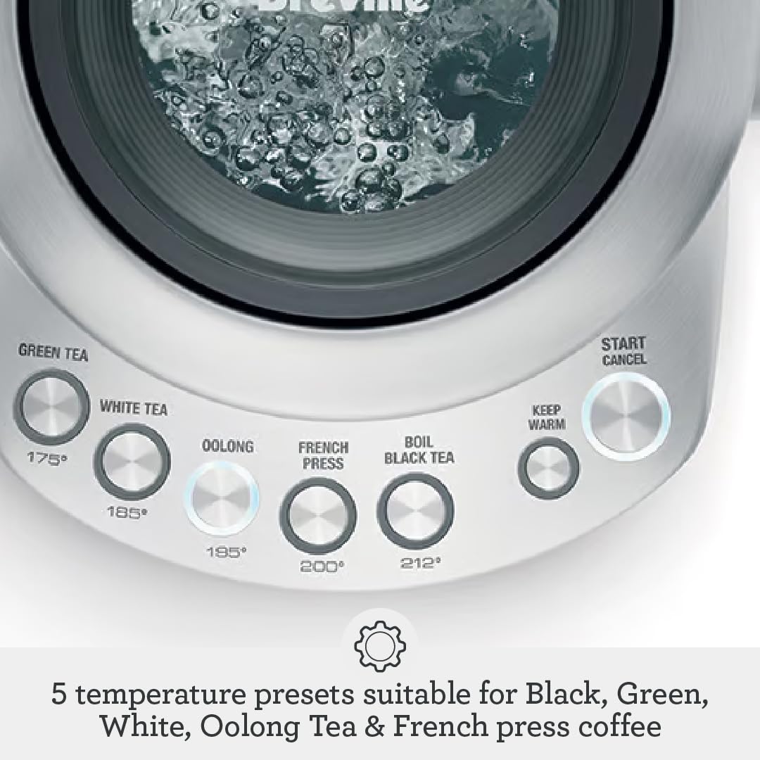 Breville BKE820XL IQ Kettle Water Heater, 7 Cup, Brushed Stainless Steel, view 5
