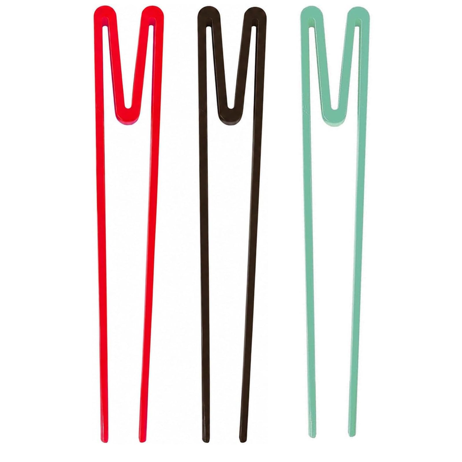 3-Pair Training Chopsticks Set for Beginners - 23cm