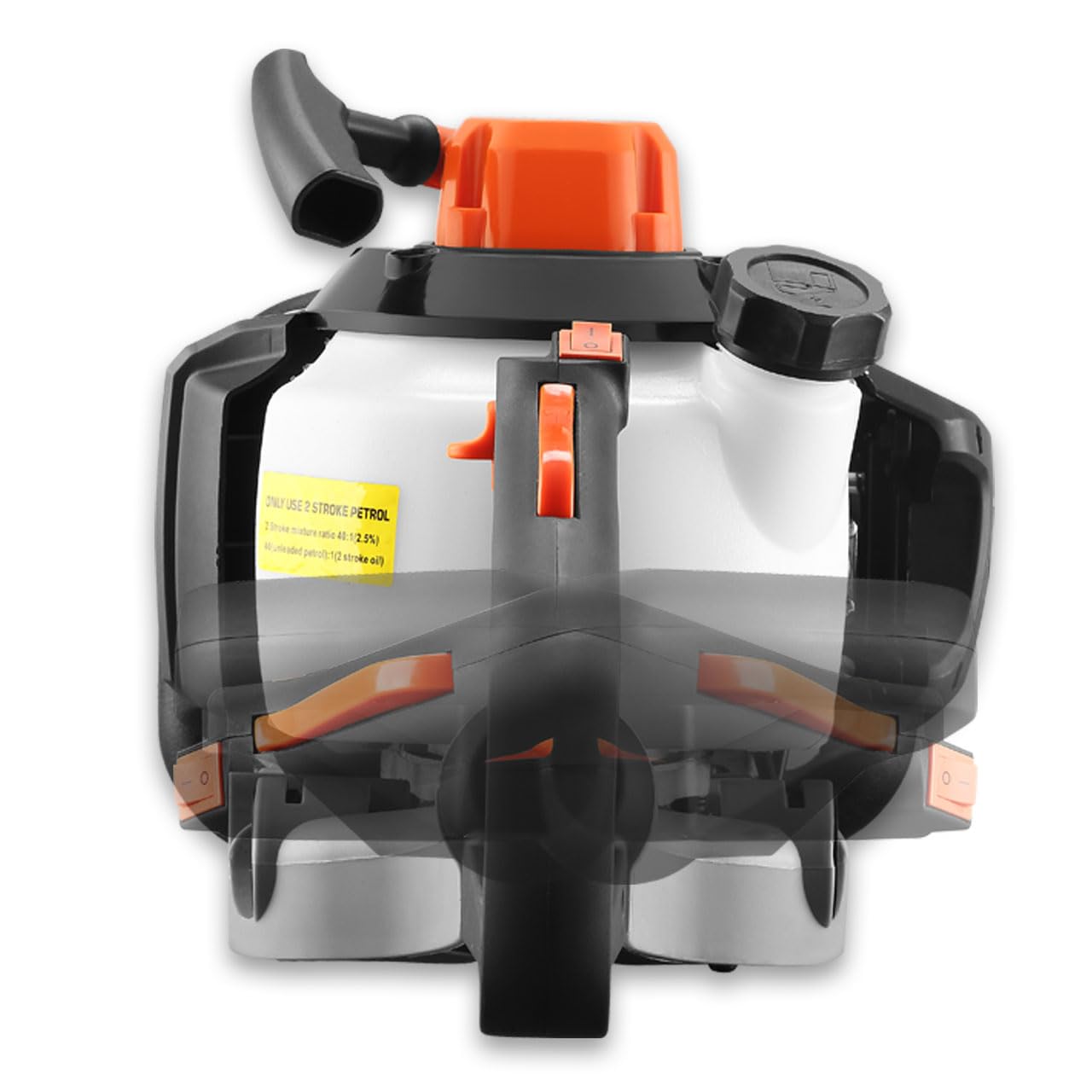 FUXTEC Cortasetos Profesional de Gasolina FX-MHP245-55cm - 24,5cm3 850W - Motor de 2 Tiempos - Cuchilla de 61cm - Mango ergonómico Giratorio