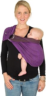 Hoppediz – Ring-Sling Jacquard New York mocca-violet