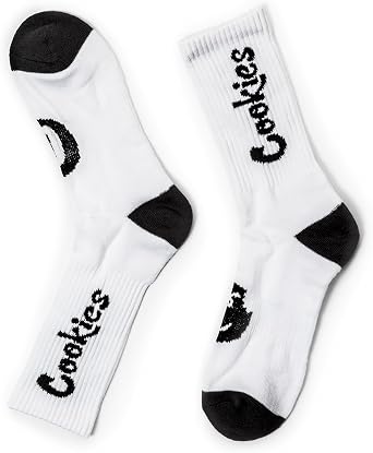Cookies Original Logo Socks For Men & WomenRibbed Arch Support, Cotton Blend, Durable & Fit Stylish Socks for Wear