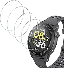 HidWee Tempered Glass Compatible with Coros Pace 3 Screen Protector, 4 Pieces 9H Hardness HD Screen Protector, Bubble-Free, Anti-Oil, Anti-Scratch [Transparent]