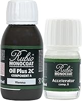 Vista 88 de Rubio Monocoat Aceite para Acabado de Madera 175 pies² - Puro Oil Plus 2C Aceite de Linaza para Madera Rápido de Secar, Ecológico para Uso