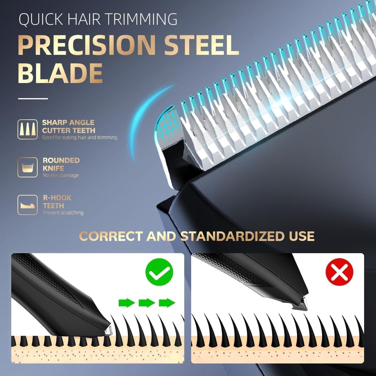 Hair Clippers for Men, Men's Body Hair Trimmer Waterproof Shaver Professional Beard Razor Rechargeable Hair Removal Bikini Trimmer with Base