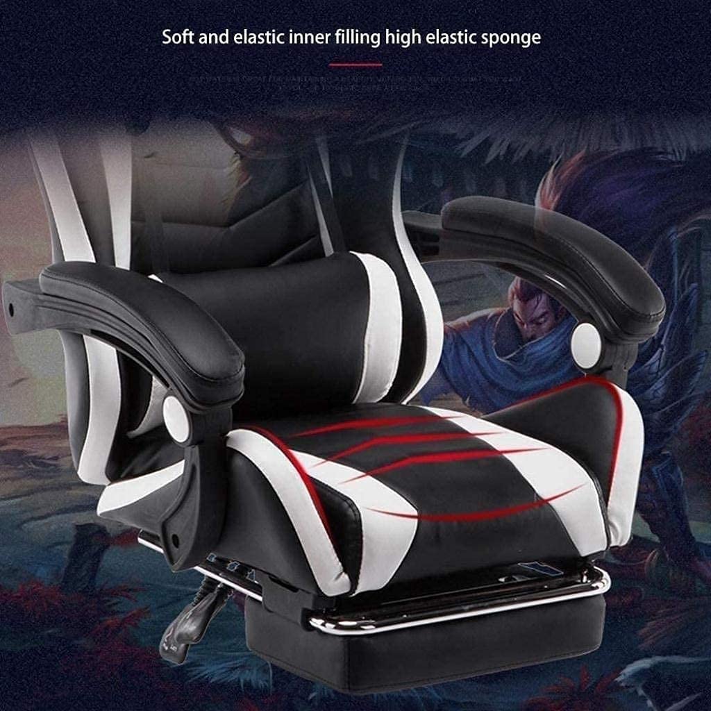 para el hogar, cómoda silla giratoria elevadora, silla para deportes electrónicos, silla para juegos con respaldo alto, ajustable con reposapiés, silla para computadora, silla para arrodillarse, silla