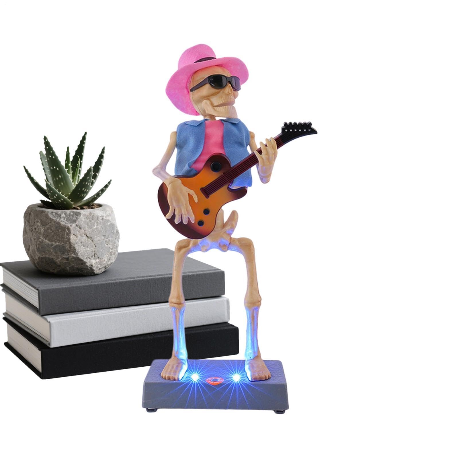 Juguete Esqueleto Bailarín Figura Eléctrica Iluminada De Halloween