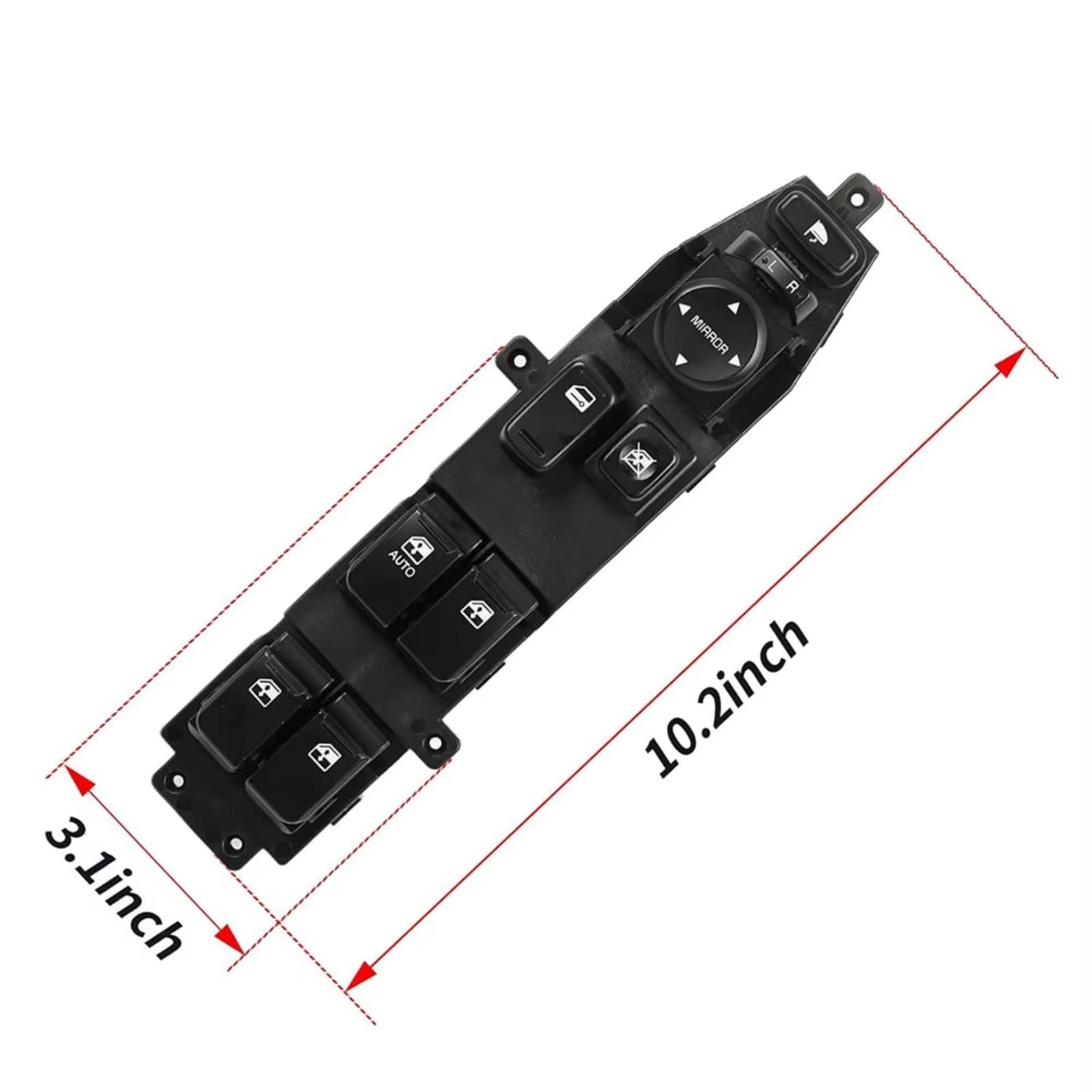 Compatible Con Hyundai Para Veracruz 2007-2012 Lado Del Conductor Del Coche Delantero Izquierdo Eléctrico Para El Botón Elevación La Ventana Principal 935703J000WK Interruptor Ventana