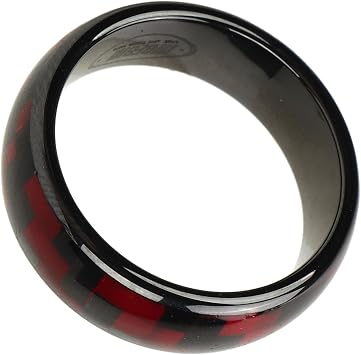 Brilluxa NFC Access Ring, Carbon Fiber Smart Ring and Contactless Access Token, 18.9 mm / 0.74 in ID Wearable Finger Key Card Replacement for Door Entry and Keyless Unlock Systems