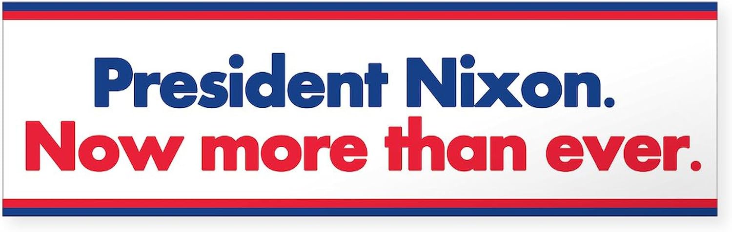 CafePress Nixon 10"x3" Rectangle Vinyl Bumper Sticker Car Decal