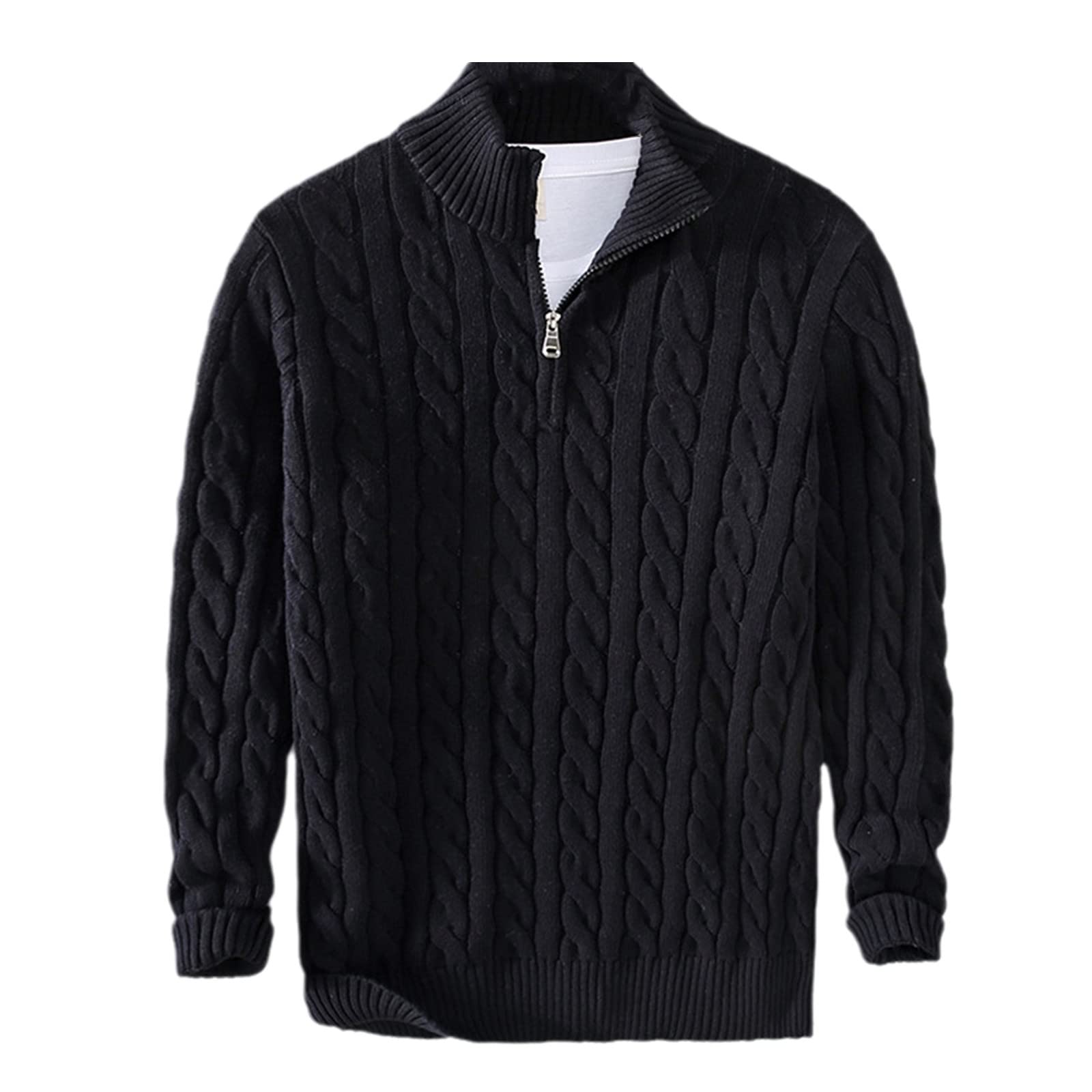 Pull à col roulé pour homme décontracté pour l'hiver - 8