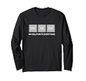 Ctrl Alt Del My Solution to Everything Computer Humor Long Sleeve T-Shirt