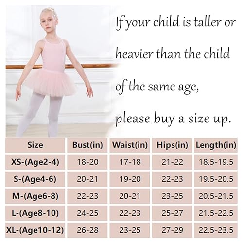 Dipug Girls Ballet Leotard Toddler Detachable Tutu Skirt For Dance Costume Or Mix-And-Match Ballerina Outfit (4-6 Years,Pink) #TOP5