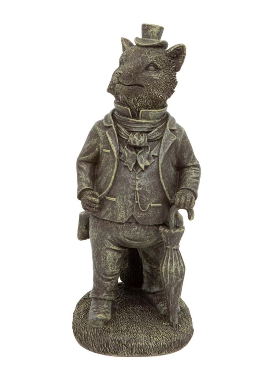 Mr Fox Garden Figure | Wind in the Willows Heavy Resin Home Ornament Statue