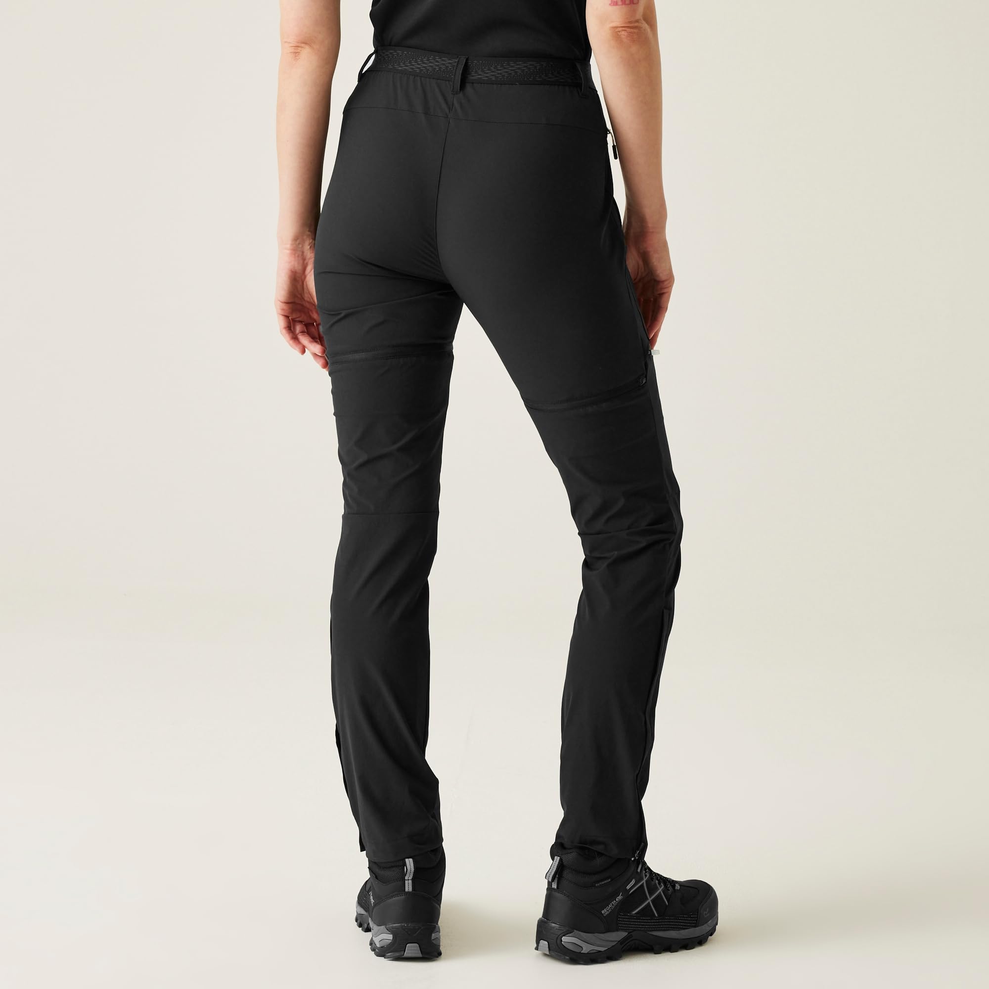 Regatta Pantaloni da Montagna Donna, con Cerniera, idrorepellenti, Convertibili 2 in 1, Pantaloni da Trekking
