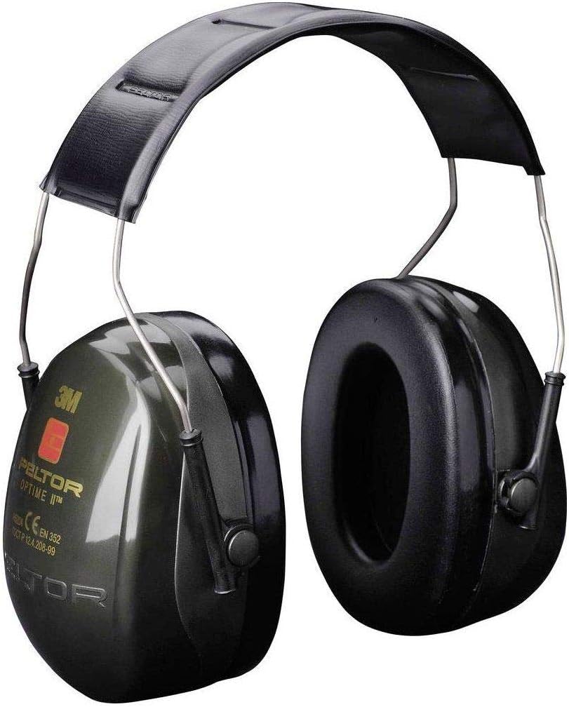 3M H520A-407-GQ Peltor Optime II Ear Muff, Headband Type, Dunkelgrün