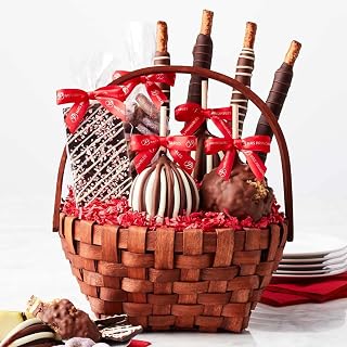 Mrs Prindables Classic Holiday Gourmet Caramel Apple Gift Basket