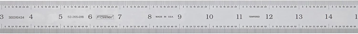 Fowler 52-265-018-0 Rigid Style Certified Rules, 18