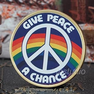 HU HAI XIA Beatles Britanniques John Lennon Gilded Medallion Lennon Pursuit of Peace Badge Coin Collection - Les Beatles, Paul McCartney, John Lennon, RIngo Starr, George Harrison HU HAI XIA Beatles Britanniques John Lennon Gilded Medallion Lennon Pursuit of Peace Badge Coin Collection – Image 3