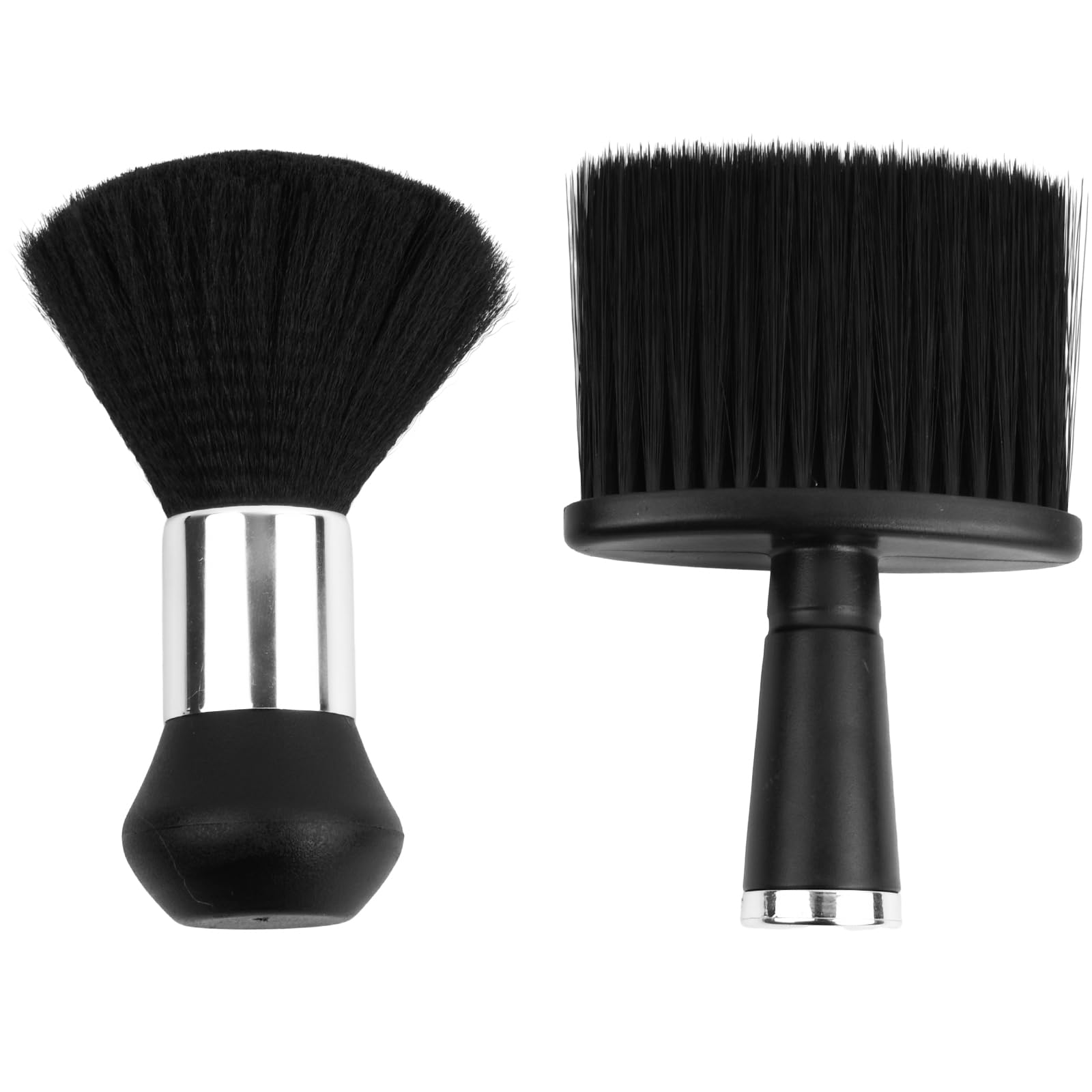 Anseom 2 Piezas Cepillos de Cuello de Peluquería, Negro Profesional Cepillo Barbero Cepillo de Limpieza para Corte de Pelo Brocha de Peluquería, Peluquería Accesorios para Salón, Barbero, Peluqueros
