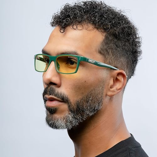 Miniatura 3 de GUNNAR - Gafas Vertex Premium para juegos y computadora - Bloquean el 65% de la luz azul - Tinte ámbar, musgo, Verde (Moss)